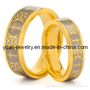 Tunsten Gold Couple Rings